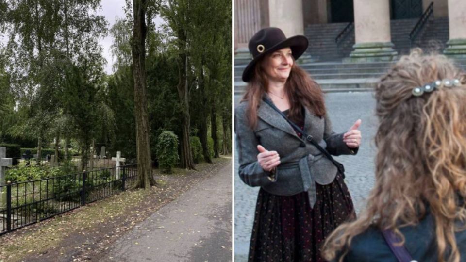 Guidet tur med Fruentimmerture på Assistens Kirkegård